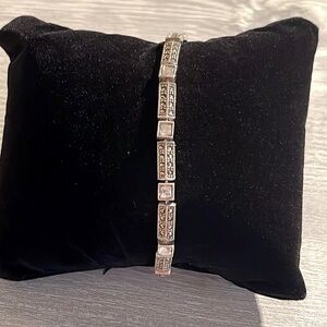 Vintage Judith Jack Silver Marcasite Bracelet.